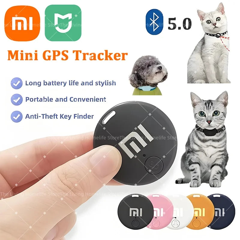Xiaomi MIJIA GPS lokátor pro domácí mazlíčky – chytré mini zařízení s Bluetooth 5.0 proti ztrátě, sledovací přívěsek pro iOS a Android, vhodný i pro děti nebo peněženku.