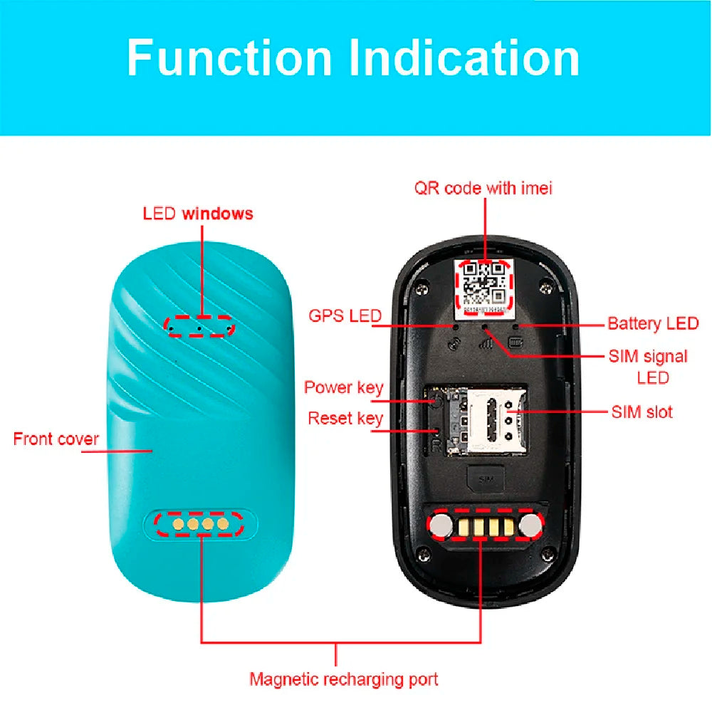 Smart GPS obojek pro psy a kočky RYDG61 – 4G, vodotěsný, s aplikací a zvukovým vyhledáváním